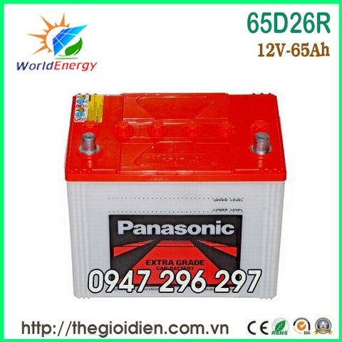 Ắc quy Panasonic 12v – 65Ah (65D26R)