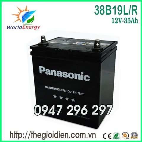 Ắc quy Panasonic 12V-35Ah (38B19L/R)