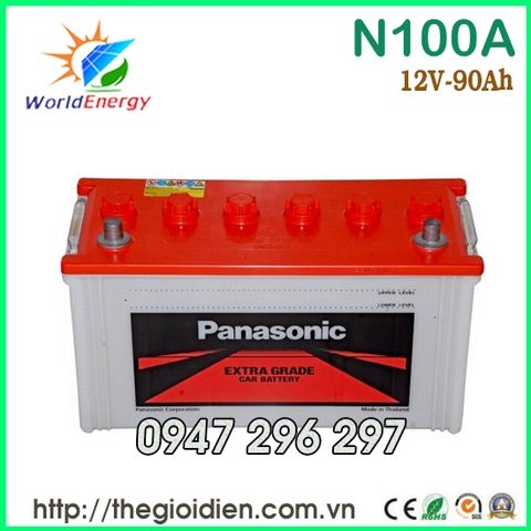 Ắc quy Panasonic 12v – 90Ah (N100A)