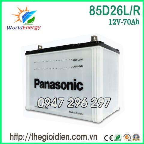 Ắc quy Panasonic 12V-70Ah (85D26L/R)