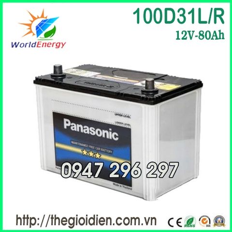 Ắc quy Panasonic 12V-80Ah (100D31L/R)