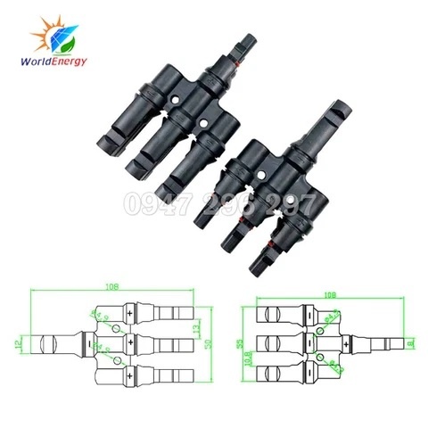 Jack kết nối MC4 3T 3 vào 1