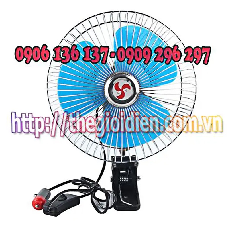 Quạt kẹp bình 12V