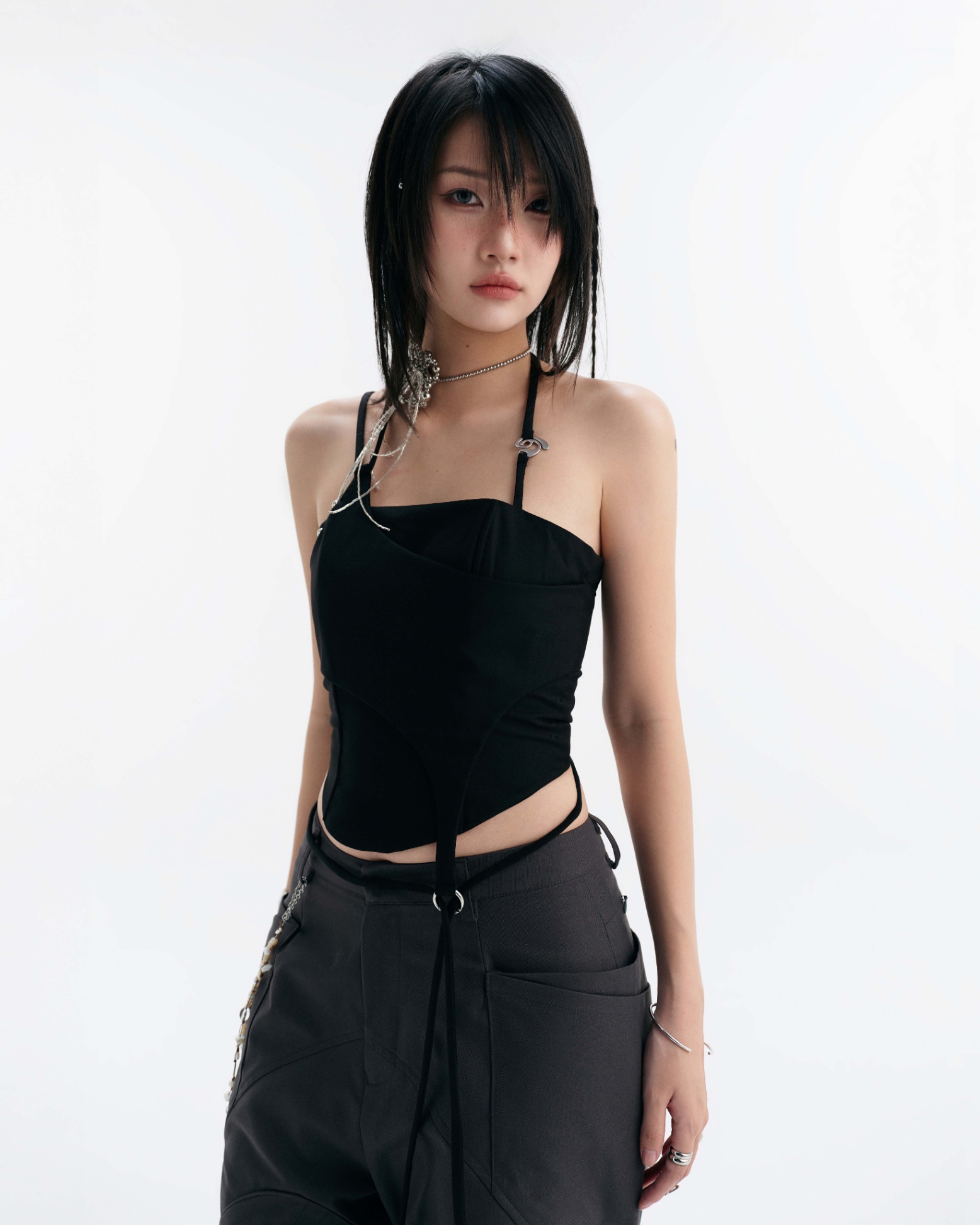 LULLABY HALTER TOP (BLACK)
