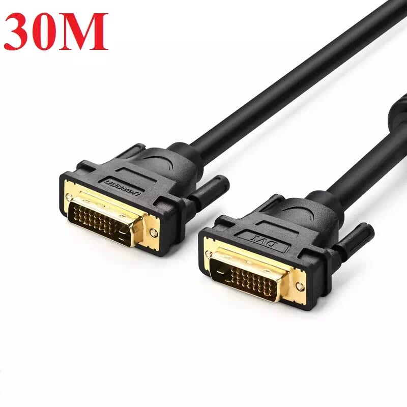 Ugreen 11645 30M màu Đen Cáp tín hiệu DVI 24+1 DV101