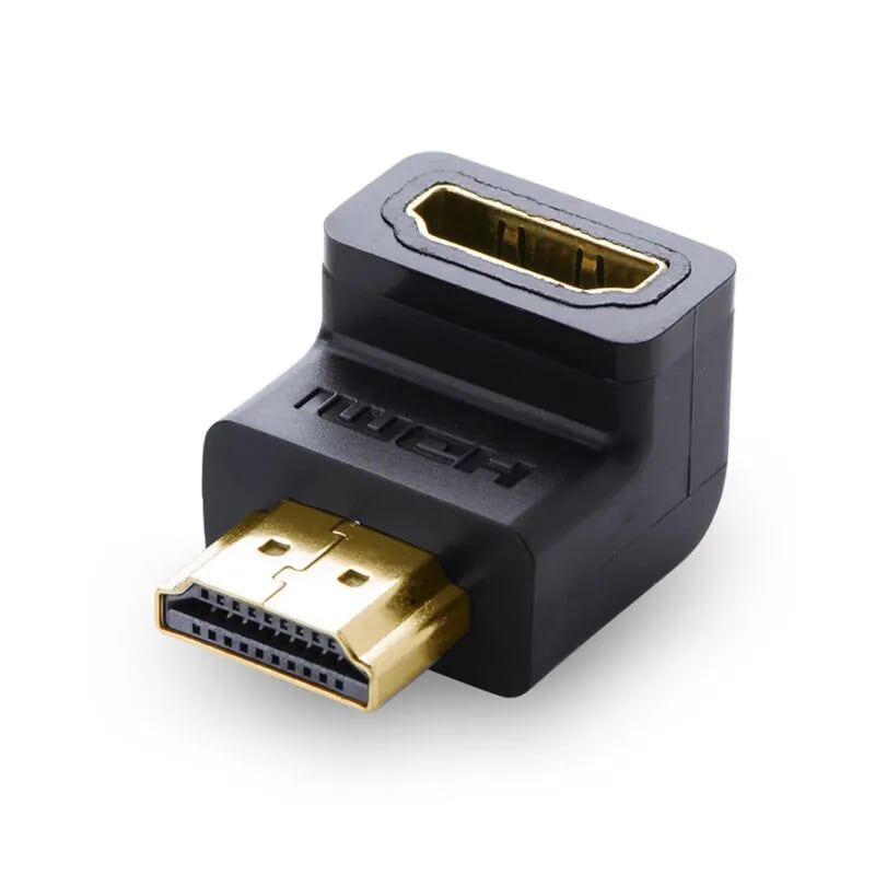 Ugreen 20109 Màu Đen Đầu nối dài HDMI gập 90 độ HD112