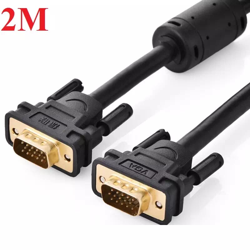 Ugreen 11646 2M màu Đen Cáp tín hiệu 2 đầu VGA VG101