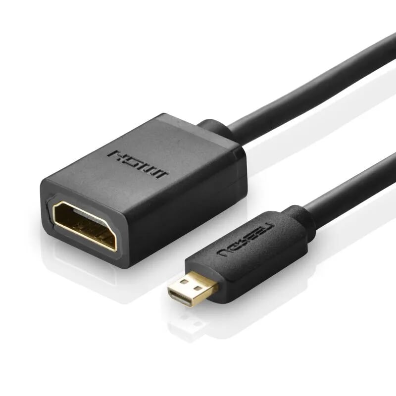 Ugreen 20134 Màu Đen Đầu chuyển đổi Micro HDMI sang HDMI âm 20134