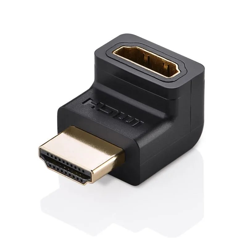 Ugreen 20110 Màu Đen Đầu nối dài HDMI gập 90 độ HD112