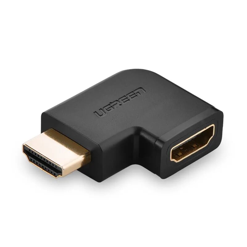 Ugreen 20111 Màu Đen Đầu nối dài HDMI gập sang trái 90 độ HD112