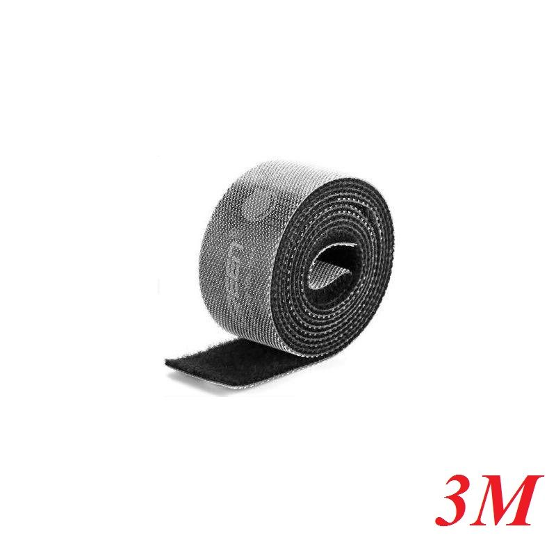 Ugreen 70111 3M cỡ 15mm băng dán Velcro màu đen ngang 1.5cm LP124