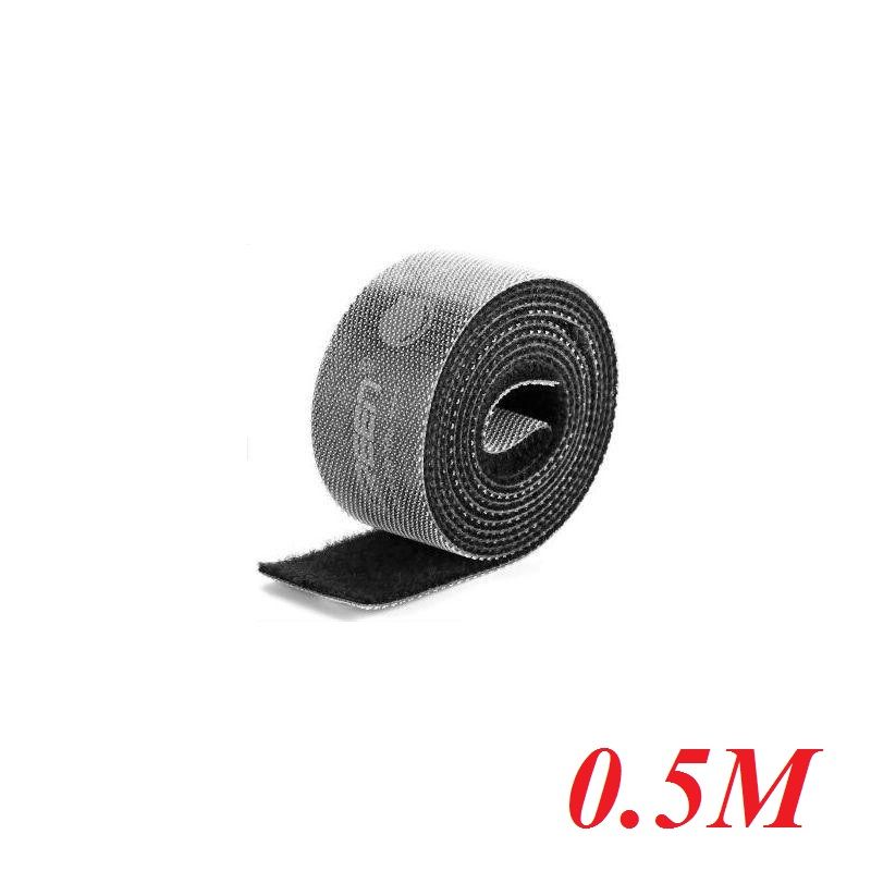 Ugreen 60483 0.5M cỡ 15mm băng dán Velcro màu đen ngang 1.5cm LP124