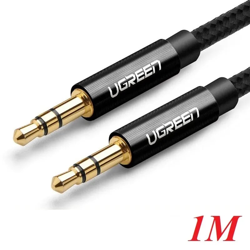 Ugreen 50361 1M màu Đen Cáp âm thanh 2 đầu 3.5mm dương AV112