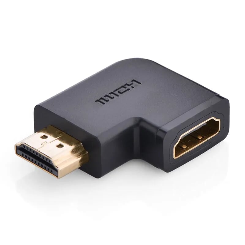 Ugreen 20112 Màu Đen Đầu nối dài HDMI gập sang phải 90 độ 20112