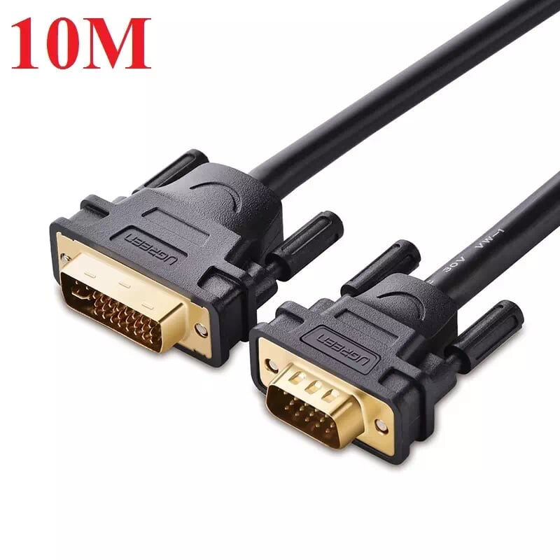 Ugreen 11680 10M màu Đen Cáp chuyển đổi DVI 24+5 sang VGA DV102