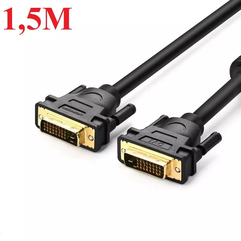 Ugreen 11606 1.5M màu Đen Cáp tín hiệu DVI 24+1 DV101