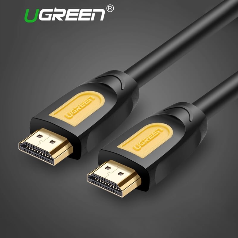 Ugreen 10129 2M màu Vàng Cáp tín hiệu HDMI chuẩn 1.4 hỗ trợ phân giải 4K * 2K HD101