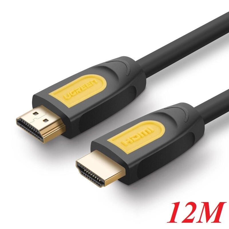 Ugreen 10171 12M màu Vàng Cáp tín hiệu HDMI chuẩn 1.4 hỗ trợ phân giải 4K * 2K HD101