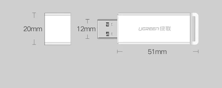 Ugreen 40753 Màu Trắng Đầu đọc thẻ nhớ USB 3.0 sang SD TF cao cấp CM104