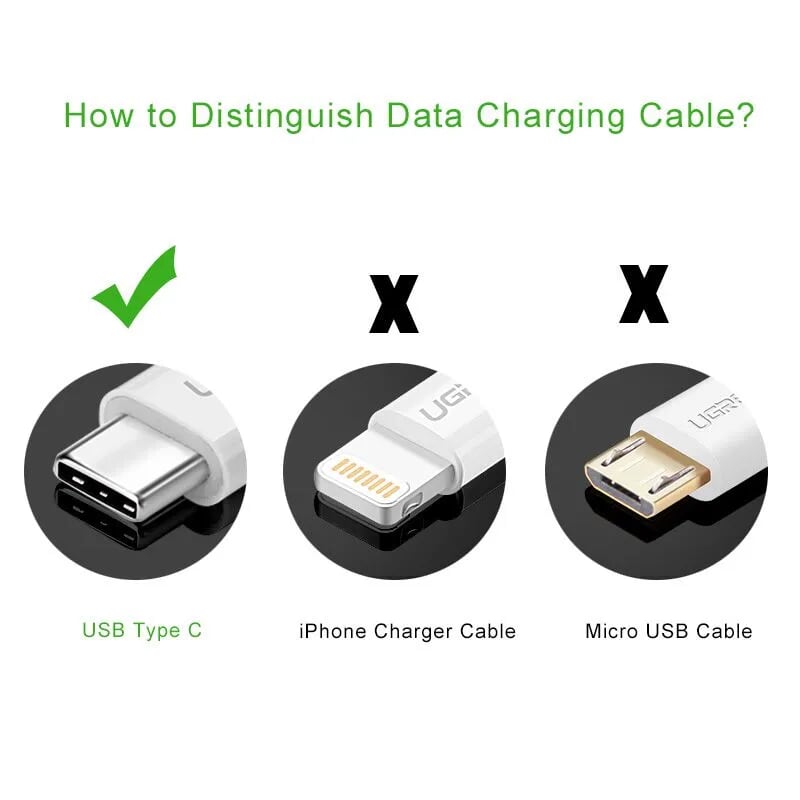 Ugreen 30509 1.5M màu hồng Bộ chuyển đổi USB 2.0 sang USB-C US188