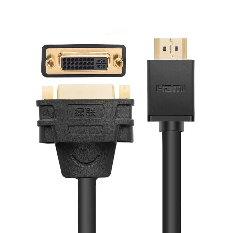 Ugreen 20136 Màu Đen Đầu chuyển đổi HDMI sang DVI 24+5 âm 20136