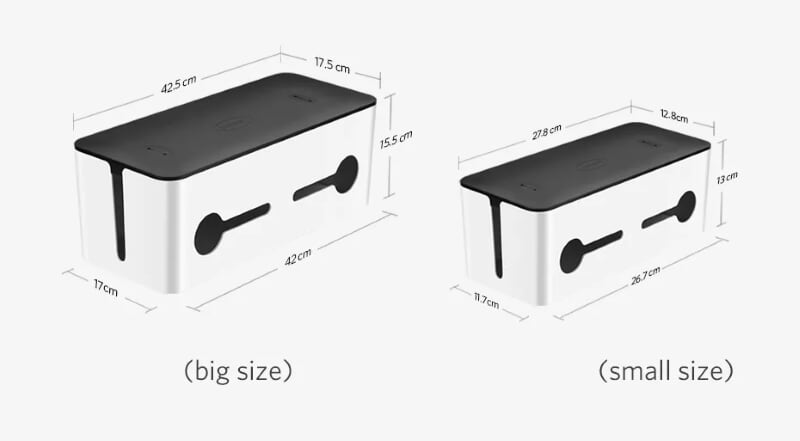 Ugreen 30398 Size L 43x18x16CM Màu Trắng Hộp đựng ổ cắm điện tiện lợi LP110