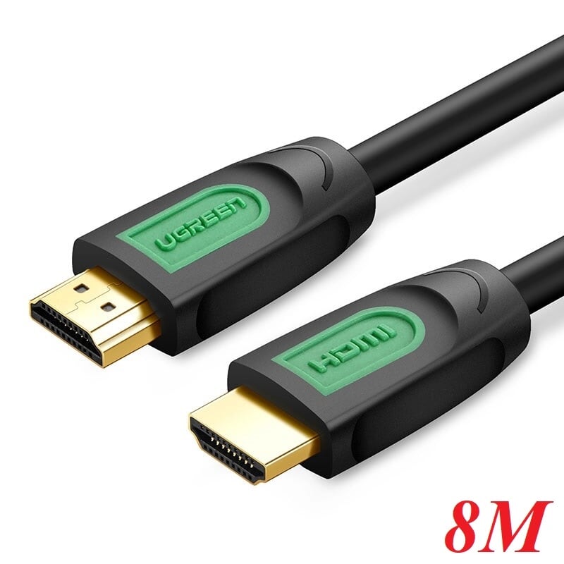 Ugreen 40465 8M màu Đen Cáp tín hiệu HDMI chuẩn 1.4 hỗ trợ phân giải 4K * 2K HD101