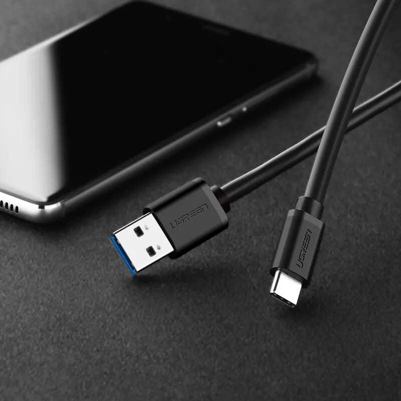 Ugreen 20884 2M màu Đen Dây USB sang USB-C US184