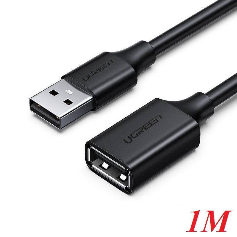 Ugreen 10314 1M màu Đen Cáp tín hiệu nối dài USB 2.0 lõi thuần đồng US103