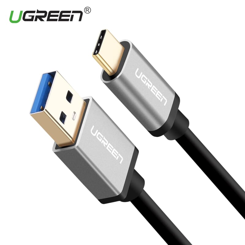 Ugreen 30534 1.5M màu đen Dây USB 3.0 sang USB-C US187