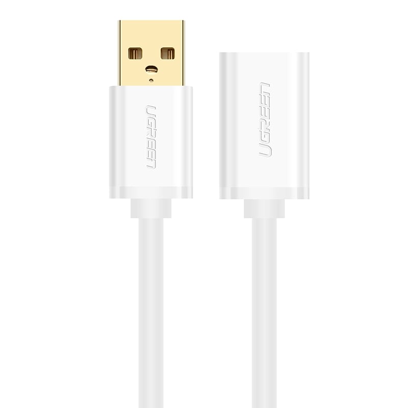 Ugreen 10881 1M màu Trắng Cáp tín hiệu nối dài USB 2.0 lõi thuần đồng US103