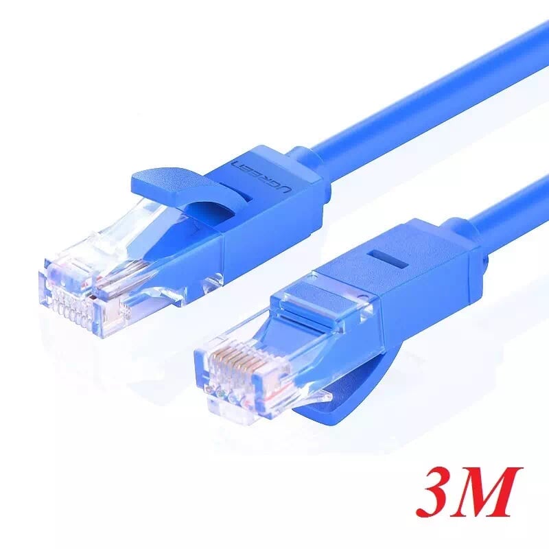 Ugreen 11203 3M Màu xanh Cáp mạng LAN CAT6 UPT NW102