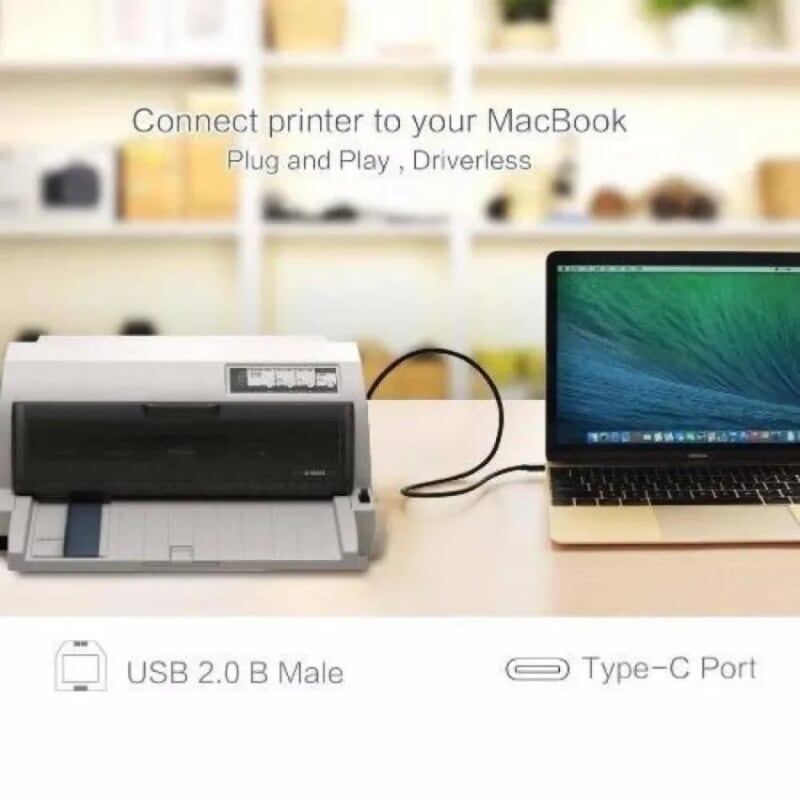 Ugreen 30180 1.5M màu đen Dây USB Type-C sang USB 2.0 mạ vàng US152