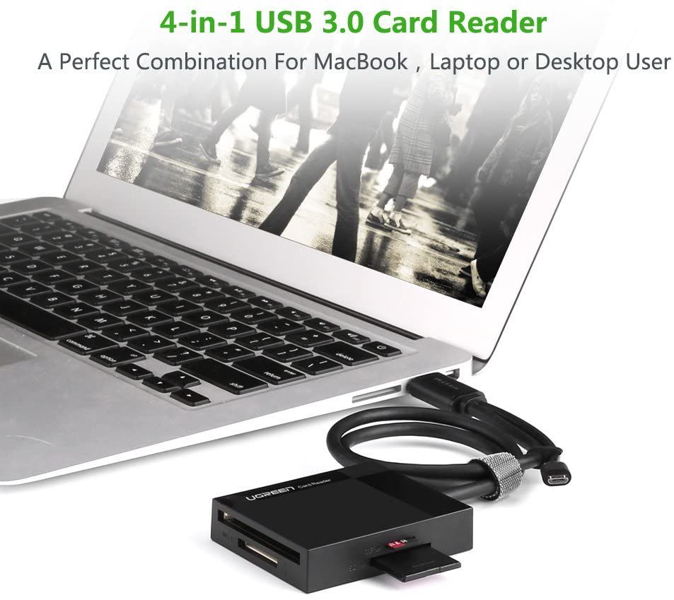 Ugreen 30230 0.5M Đầu Đọc Thẻ Usb 3.0 Đa Năng Cf Sd Tf Ms Otg 50cm CR125