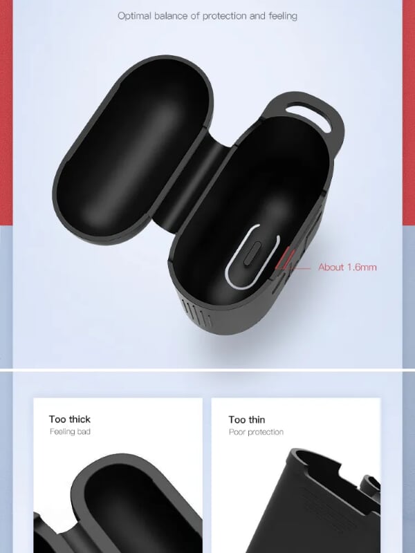 Ugreen 50892 Màu Đỏ Hộp bảo vệ Silicone cho Airpods 50892