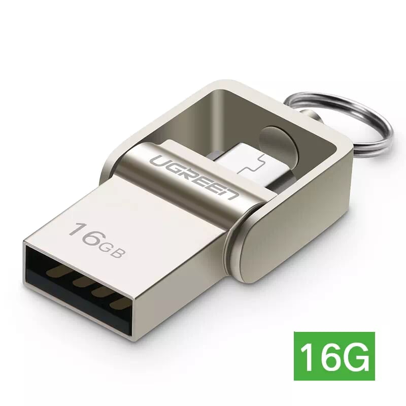 Ugreen 30431 16GB USB 2.0 + MICRO USB hỗ trợ OTG cao cấp US179