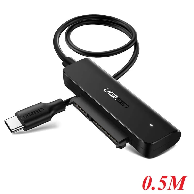 Ugreen 70610 0.5m 0.5m bộ đọc ổ cứng ssd usb type c ra 2.5 inch sata 50cm 70610