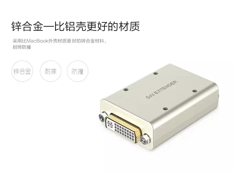 Ugreen 40266 Màu Xám Bộ khuếch đại tín hiệu DVI 24+5 cao cấp40266