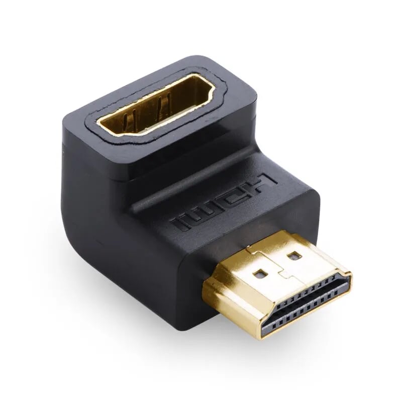 Ugreen 20109 Màu Đen Đầu nối dài HDMI gập 90 độ HD112