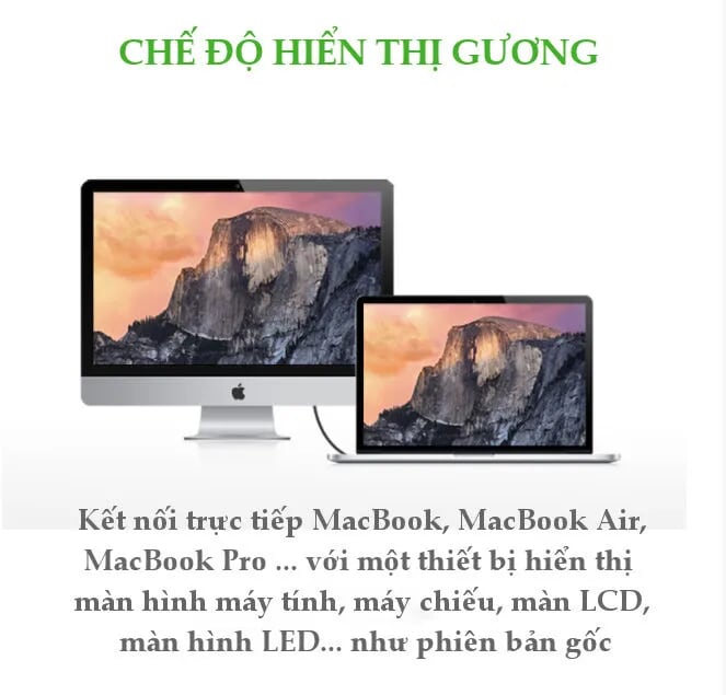 Ugreen 10429 2M màu Trắng Cáp Mini Displayport 2 đầu cao cấp MD111