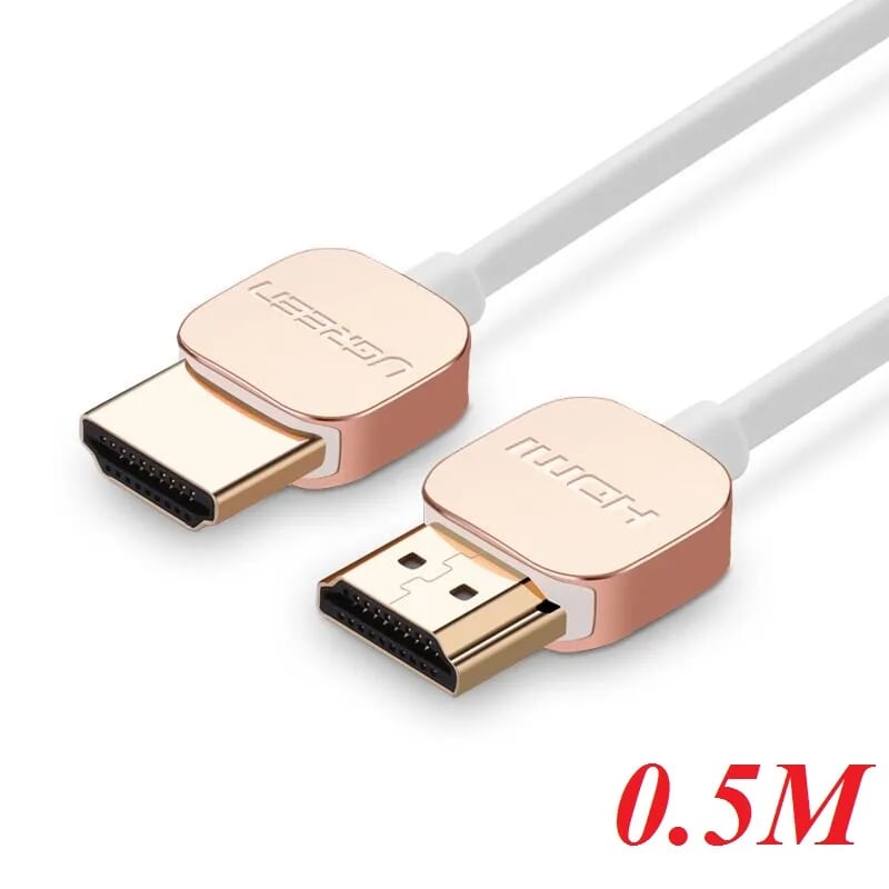 Ugreen 10473 0.5M Hdmi Cable Ultra Slim Version 2.0 19+1 HD117