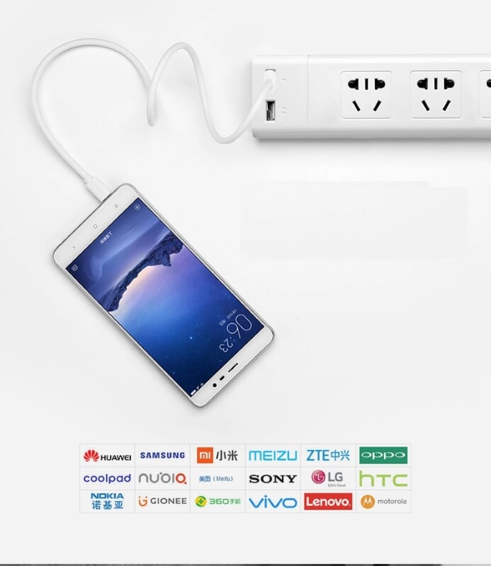 Ugreen 10849 1.5M màu Trắng Cáp sạc truyền dữ liệu USB 2.0 sang MICRO USB lõi đồng US125