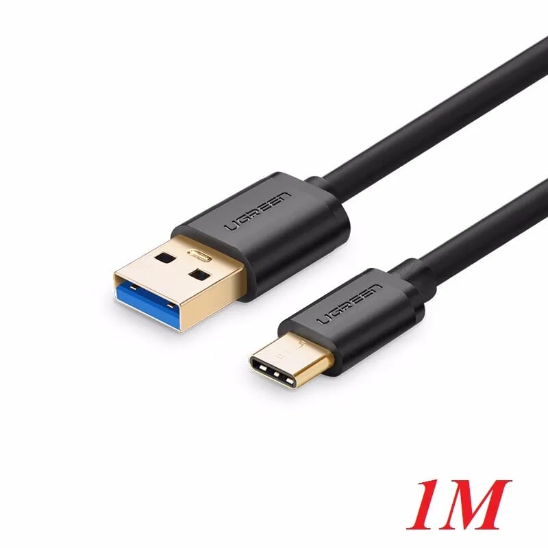 Ugreen 30934 1M cáp USB type C ra USB 3.0 sạc nhanh 3A và truyền dữ liệu 5gbps US184