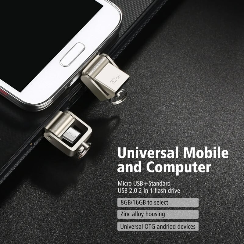 Ugreen 30432 32GB USB 2.0 + MICRO USB hỗ trợ OTG cao cấp US179