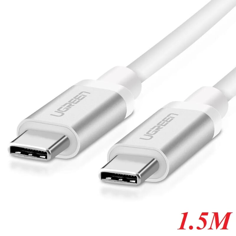 Ugreen 10679 1.5M màu Trắng Cáp USB Type C 3.1 đầu nhôm US161