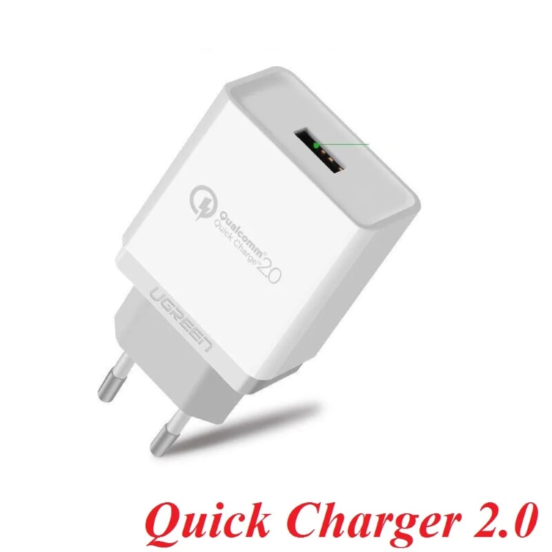 Ugreen 20901 Màu Trắng Củ sạc nhanh Quick Charge 2.0 CD122