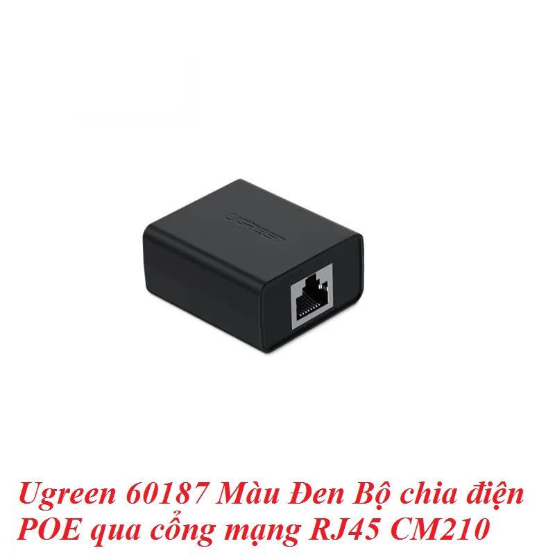 Ugreen 60187 Màu Đen Bộ chia điện POE qua cổng mạng RJ45 CM210