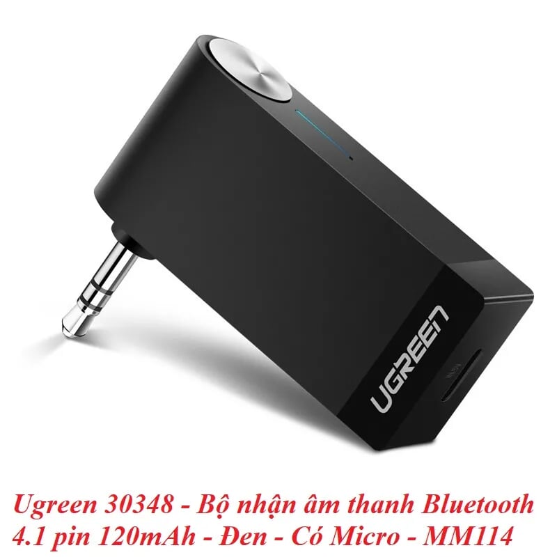 Ugreen 30348 BT 4.1 màu Đen Thiết bị nhận âm thanh Bluetooth có Micro MM114