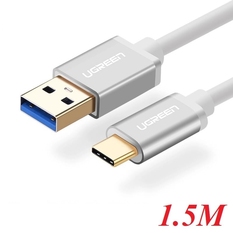 Ugreen 30467 1.5M màu Trắng Cáp USB TypeC sang USB 3.0 cao cấp US187