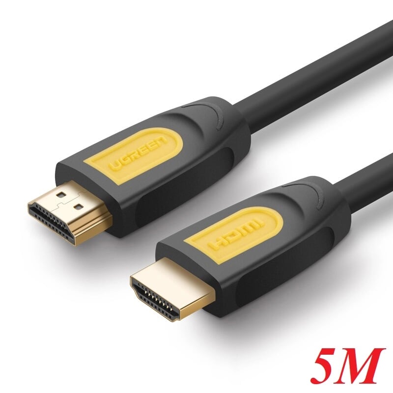 Ugreen 10167 5M màu Vàng Cáp tín hiệu HDMI chuẩn 1.4 hỗ trợ phân giải 4K * 2K HD101